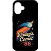 Retro 80s Science Lover Halley's Comet T Custodia per iPhone 16 Halley's Comet 1986 Retro Space Lover Design