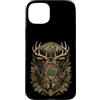 Funny Hunting Back To School Deer Huntin Custodia per iPhone 15 Plus Hunting Back To School - Zaino mimetico per studenti e cacciatori di cervi