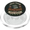 Bookish Reader | Vintage Aesthetic Book Divertente libro amante lettore Romanzo romantico Cinque stelle PopSockets PopGrip per MagSafe