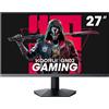 KOORUI Monitor Gaming 27 Pollici, Schermo Pc 240Hz, FHD, 1ms, Adaptive Sync (1920 x 1080p, DCI-P3 90%, SRGB 100%, HDMI, DisplayPort, VESA 75x75)