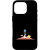 Universe stars planets solar system Sun Custodia per iPhone 16 Pro Lancio di razzi su paesaggio innevato