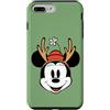 Disney Custodia per iPhone 7 Plus/8 Plus Disney Holiday Minnie Mouse Big Face Reindeer Christmas