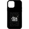 Math Birthday Gifts Custodia per iPhone 12 mini 18 ° compleanno matematica radice quadrata 324 divertente nerd