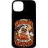 Nomad Tides & Pines Spooky Pet Custodia per iPhone 15 Plus Ghost Pug Paranormale Divertente Halloween Autunno Estetica