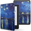 Elalove Custodia Kindle Paperwhite per 6 Pollici 11ª Generazione 2024/2022 - Cover Kindle con Funzione Sleep/Wake e Motivo Stelle - Leggera e Antigraffio