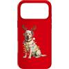Yellow Labrador Christmas Custodia per iPhone 17 Pro Max Yellow Lab, pigiama leggero con albero di Natale, cane Labrador