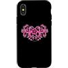 Opulent Baroque Rococo Floral Art Custodia per iPhone X/XS Y2K Fiore di ibisco magnificamente ornato con ornamenti