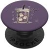 Halloween Coffee Break Spettrale Halloween Caffè ghiacciato Fantasmi Pipistrelli Ragno PopSockets PopGrip Adesivo