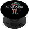 Network Engineer Gift Ideas Ingegnere di rete Elfo Lavoro Natale PopSockets PopGrip Adesivo