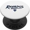 Rayados Logo CF Monterrey Rayados Script PopSockets PopGrip Adesivo