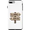 Classic Rock Graphic Novelty Apparel Custodia per iPhone 7 Plus/8 Plus I pagliacci a sinistra jolly a destra bloccati nel segno centrale