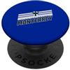 Rayados de Monterrey - Strisce e stemma da calcio PopSockets PopGrip Adesivo