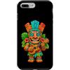 Tropical Tiki Party Art Custodia per iPhone 7 Plus/8 Plus Divertente ukulele tropicale Tiki Music Party Design