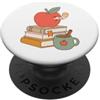 Autumn Reading Club Bookworm Reading Club Cozy Book Lover Tea Time Reader PopSockets PopGrip Adesivo