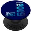 Birth Since Month October 2019 Retro Vin Da ottobre 2019 Anno 2019 Retro 2019 Vintage Edizione 2019 PopSockets PopGrip Adesivo