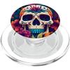 Skull Flower Cottagecore Floral Flower Floreale Zucchero Teschio Fiore Tulipano Rosa Halloween Cottag PopSockets PopGrip per MagSafe