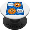 SCIENCE EDUCATION SMART NERD STEM HUMOR DIVERTENTE SCIENZA FUMETTI STRIP HO PERSO UN ELETTRONE POSITIVO PopSockets PopGrip Adesivo