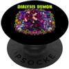 Halloween Glam Retro Vintage Comics Pop Dialisi Demon Tech Nefrologia Emodialisi Spooky Devil PopSockets PopGrip Adesivo