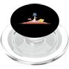 Universe stars planets solar system Sun Lancio di razzi su paesaggio innevato PopSockets PopGrip per MagSafe