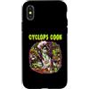 Halloween Glam Retro Vintage Comics Pop Custodia per iPhone X/XS Ciclope Cuoco Chef Sous Chef Ristorante Cibo Spettrale Uomini Spaventosi
