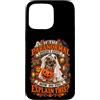 Nomad Tides & Pines Spooky Pet Custodia per iPhone 15 Pro Max Ghost Pug Paranormale Divertente Halloween Autunno Estetica