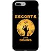 Halloween Escort Tees Custodia per iPhone 7 Plus/8 Plus Escort Love Brains Halloween