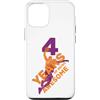 COOL BASKETBALL DESIGNS AND OUTFITS Custodia per iPhone 12/12 Pro 4 ANNI DI BEING AWESOME BASKET 4. COMPLEANNO