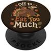 Thanksgiving Grace and Gratitude Divertente festa autunnale della cena del tacchino del Ringraziamento PopSockets PopGrip Adesivo