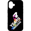 COOL BASKETBALL DESIGNS AND OUTFITS Custodia per iPhone 16 4 ANNI DI BEING AWESOME BASKET 4. COMPLEANNO