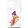 COOL BASKETBALL DESIGNS AND OUTFITS Custodia per iPhone 12 Pro Max 4 ANNI DI BEING AWESOME BASKET 4. COMPLEANNO