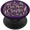 Cute Bookish Just One More Chapter Stuff Just One More Chapter Purple Book Reader PopSockets PopGrip Adesivo