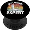 Broken Leg Recovery Get Well Soon Gifts Bad Landings Expert Kids Get Well Injury Broken Leg Chirurgia PopSockets PopGrip Adesivo