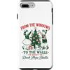 Christmas Santa Funny Xmas Family Outfit Custodia per iPhone 7 Plus/8 Plus Dalle finestre alle pareti Sono circa Deck Halls Natale