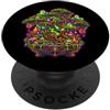 Halloween Glam Retro Vintage Comics Pop Bonsai Giapponese Zen Spettrale Spaventoso Fantasmi Teschi Horror PopSockets PopGrip Adesivo