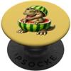 Dino Watermelon Dinosaur Cartoon Simpatico disegno di dinosauro del fumetto estivo dell'anguria TRex PopSockets PopGrip Adesivo