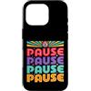MaPaNoLi Design Custodia per iPhone 16 Pro Pausa Pausa Retro Disco Ball Dance Party Music Lover