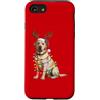 Yellow Labrador Christmas Custodia per iPhone SE (2020) / 7/8 Yellow Lab, pigiama leggero con albero di Natale, cane Labrador