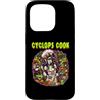 Halloween Glam Retro Vintage Comics Pop Custodia per iPhone 15 Pro Ciclope Cook Sous Chef Ristorante Cibo Spettrale Spaventoso Donne