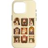 Cute Ghost Halloween Custodia per iPhone 16 Pro Carino Ghost Halloween Windows Autunno Coffee Reader