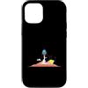 Universe stars planets solar system Sun Custodia per iPhone 12/12 Pro Lancio di razzi su paesaggio innevato