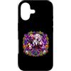 Halloween Glam Retro Vintage Comics Pop Custodia per iPhone 17 Vampire DJ House Trap Club Dance Musica Spettrale Spaventoso Clubbing