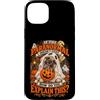 Nomad Tides & Pines Spooky Pet Custodia per iPhone 15 Plus Ghost Pug Paranormale Divertente Halloween Autunno Estetica
