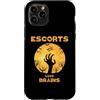 Halloween Escort Tees Custodia per iPhone 11 Pro Escort Love Brains Halloween