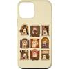 Cute Ghost Halloween Custodia per iPhone 12 mini Carino Ghost Halloween Windows Autunno Coffee Reader