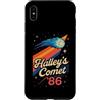 Retro 80s Science Lover Halley's Comet T Custodia per iPhone XS Max Halley's Comet 1986 Retro Space Lover Design