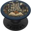 Cute Bookish Just One More Chapter Stuff Just One More Chapter Purple Book Reader PopSockets PopGrip Adesivo
