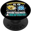 SCIENCE EDUCATION SMART NERD STEM HUMOR Penso di aver perso la mia orbita bisogno di un nuovo percorso divertente chimica fisica PopSockets PopGrip Adesivo