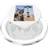 Funny Gen Z Alpha Cat Lover Cool Kitten 67 Six Seven 6 7 Italiano Brainrot Cat Meme Selfie UFO Alieno PopSockets PopGrip per MagSafe