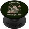 Bookish Reader | Vintage Aesthetic Book Citazione divertente della biblioteca degli amanti dei libri di lettura fantasma PopSockets PopGrip Adesivo