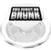 Tipsy Echo Humor Co. ou potrebbe essere ubriaco retrò illusione ottica bere umorismo PopSockets PopGrip per MagSafe